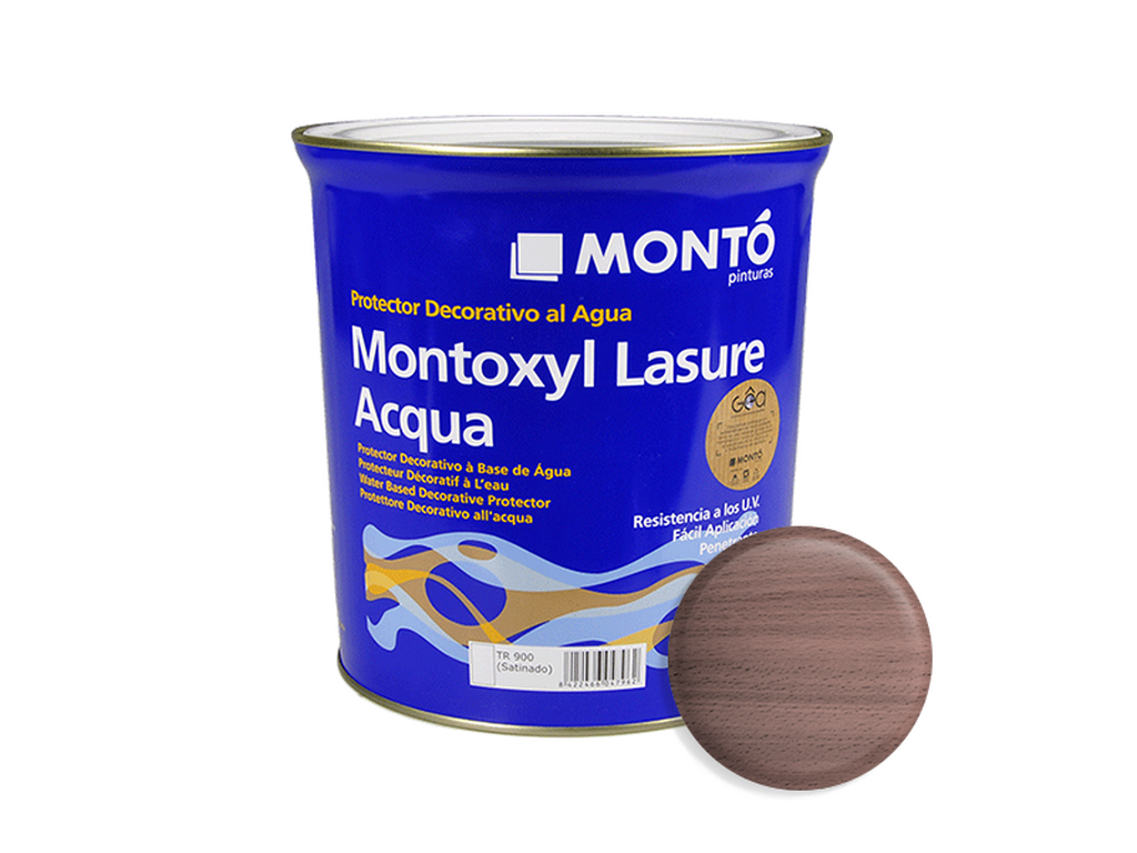 MONTOXYL LASURE ACQUA SATINADO MX62 4 L & MONTOXYL LASURE ACQUA SATINDO MX62 750ML