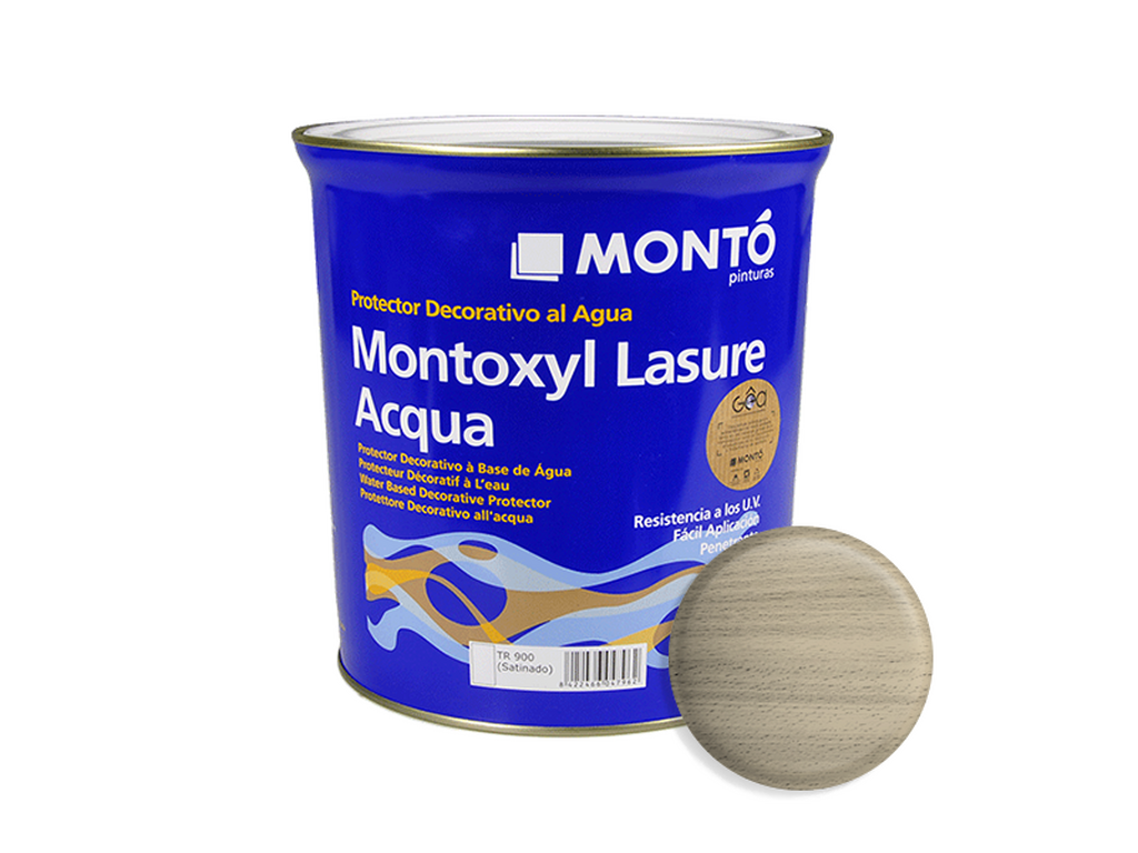MONTOXYL LASUR.ACQ.SATINADO XYL990 750ML & MONTOXYL LASURE ACQUA SATINADO XYL990 4L