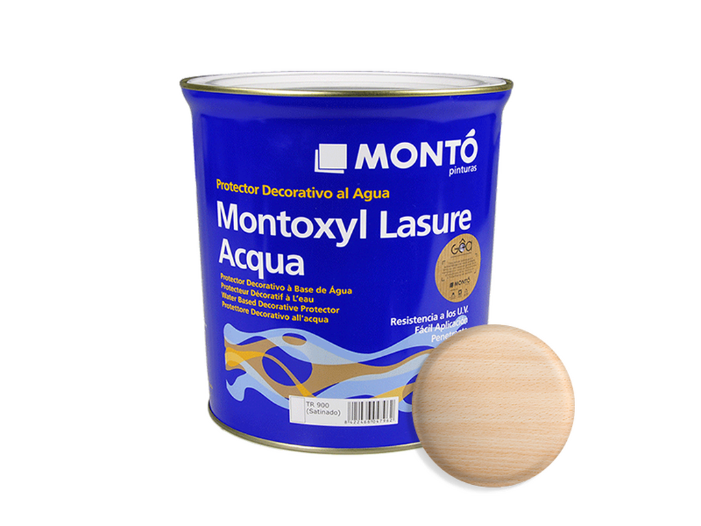 MONTOXYL LASURE ACQUA SATINADO DE 750 ML & MONTOXYL LASURE ACQUA SATINADO DE 4 L