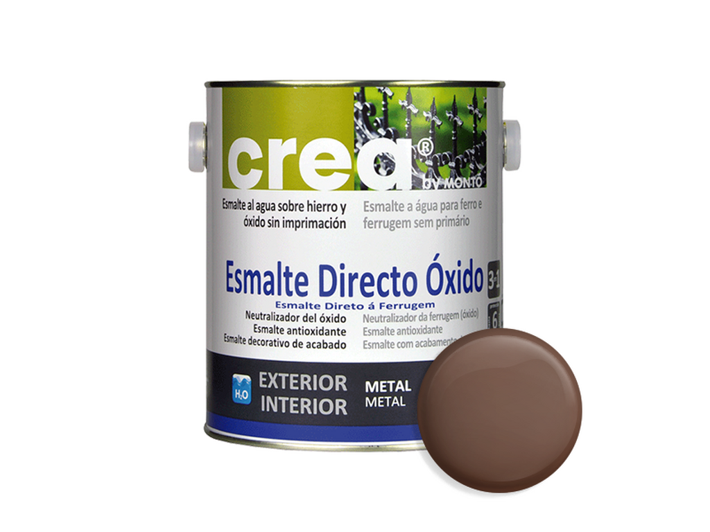 CREA ESMALTE DIRECTO OXIDO GAMUZA 2.5L & CREA ESMALTE DIRECTO OXIDO GAMUZA 500ML