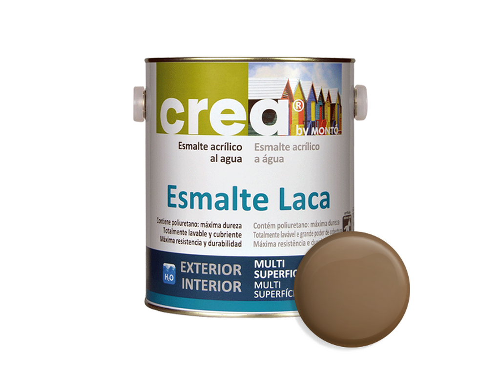 CREA ESM.LACA SATINADO OCRE VIEJO 500ML & CREA ESM.LACA SATINADO OCRE VIEJO 2.5L