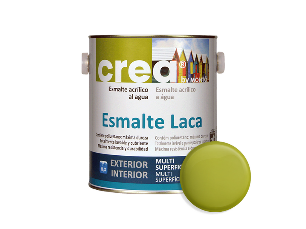 CREA ESMALTE LACA SATINADO LIMA 500ML & CREA ESMALTE LACA SATINADO LIMA 2.5L
