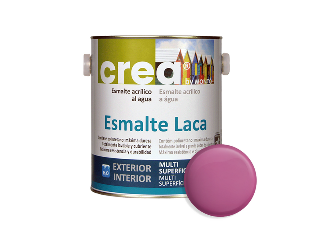 CREA ESMALTE LACA SATINADO FUCSIA 500ML & CREA ESMALTE LACA SATINADO FUCSIA 2.5L