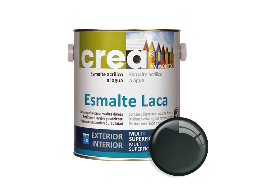 CREA ESMALTE LACA BRILLO VERDE CAR.2.5L & CREA ESMALTE LACA BRILLO VERDE CAR.500ML