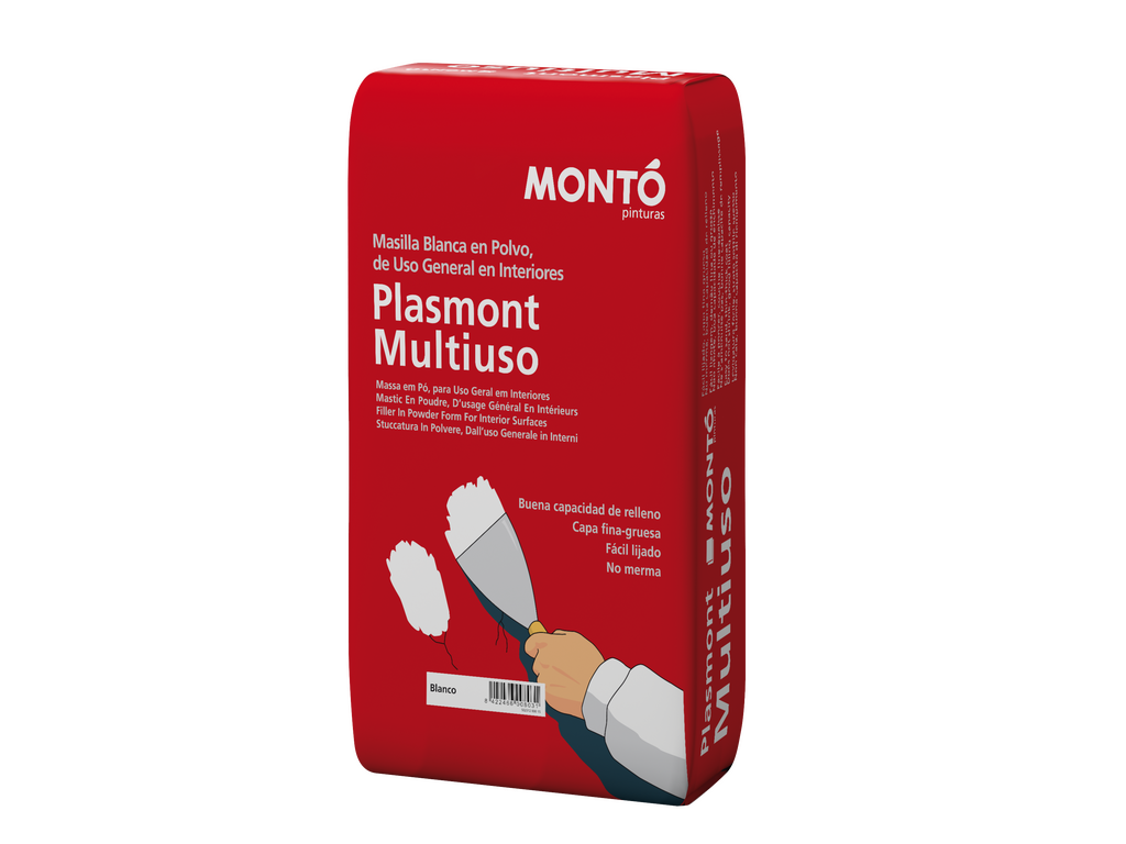 Plasmont Multiuso | Masilla en Polvo Universal | Alisado y Reparación de Superficies Interiores