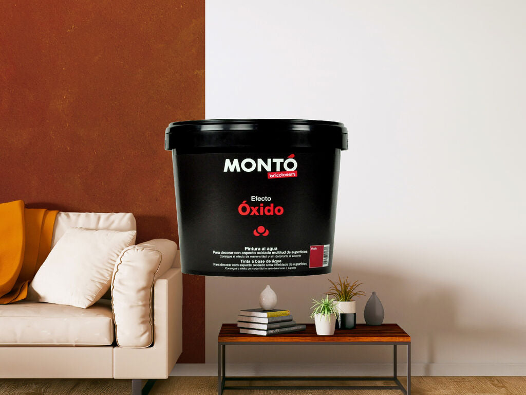 Pintura Decorativa Efecto Óxido Bricolovers | Acabado Rugoso | Interior y Exterior (Rojo Óxido) (1)