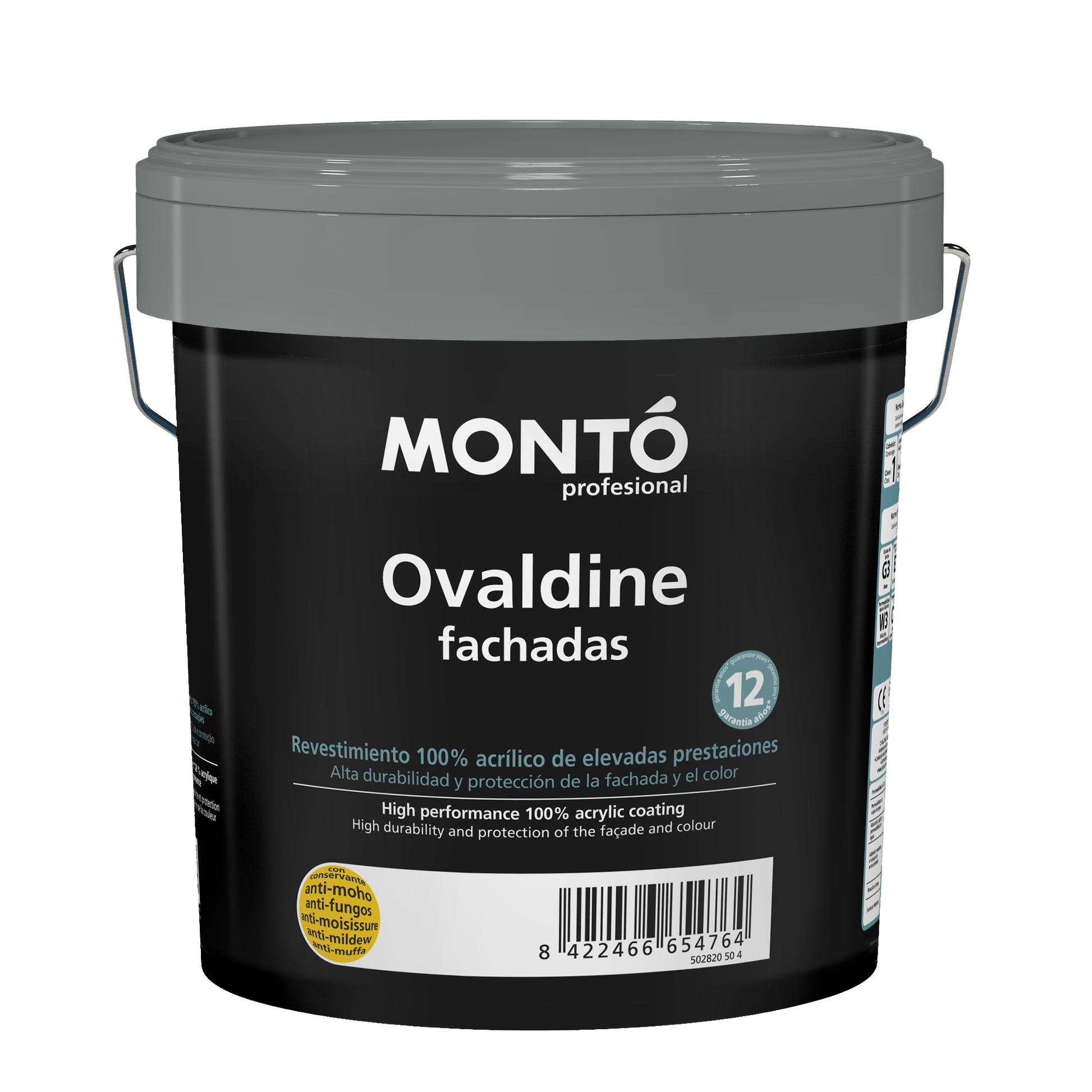 Pintura de fachadas Premium: Ovaldine Fachadas (4 Litros). Coloreable