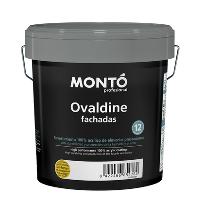 Pintura de fachadas Premium: Ovaldine Fachadas (4 Litros). Coloreable