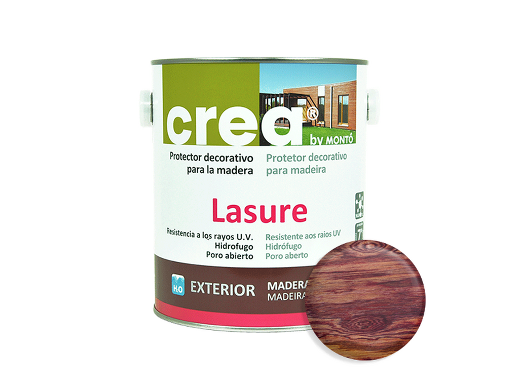 CREA LASURE SATINADO PALISANDRO 500ML & CREA LASURE SATINADO PALISANDRO 2.5L