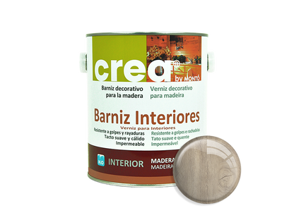 CREA BARNIZ INTERIOR BRILLO ROBLE 2.5L & CREA BARNIZ INTERIOR BRILLO ROBLE 500ML