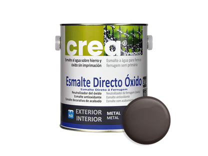 CREA ESMALTE DIRECTO OXIDO TABACO 500ML & CREA ESMALTE DIRECTO OXIDO TABACO 2.5L