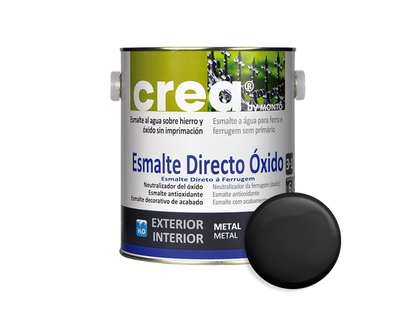 CREA ESMALTE DIRECTO OXIDO NEGRO 500ML & CREA ESMALTE DIRECTO OXIDO NEGRO 2.5L