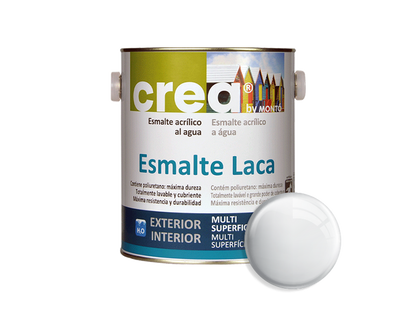 CREA ESMALTE LACA BRILLO BLANCO 2.5L & CREA ESMALTE LACA BRILLO BLANCO 500ML