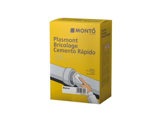 Plasmont Bricolage Cemento Rápido | Mortero de Fraguado Ultra Rápido | Reparación Interior/Exterior