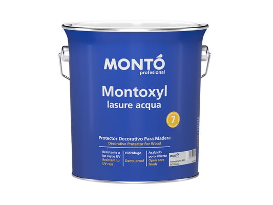 Tratamiento protector de madera: Montoxyl Lasure Acqua Satinado