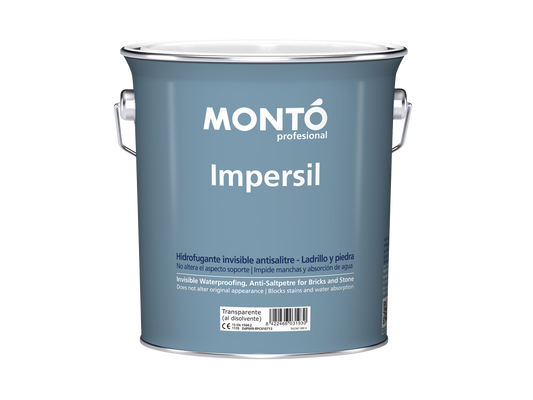Impersil | Hidrofugante Invisible para Fachadas | Protección Antihumedad sin Alterar el Aspecto (Transparente)