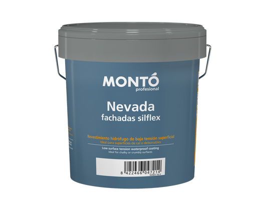 Nevada Silflex | Revestimiento Mate para Fachadas a la Cal | Máxima Transpirabilidad e Impermeabilidad (Blanco)
