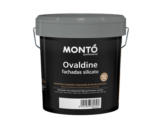 Ovaldine Silicato | Revestimiento Mineral al Silicato para Fachadas | Máxima Transpirabilidad y Durabilidad (Blanco)