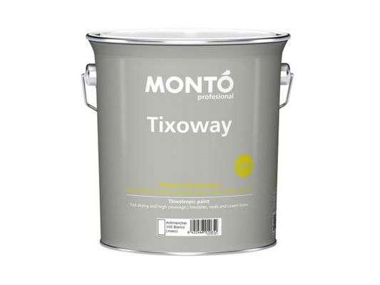Tixoway Antimanchas | Pintura Aislante sin Olor | Bloqueo de Humos, Nicotina y Manchas Difíciles (Blanco)