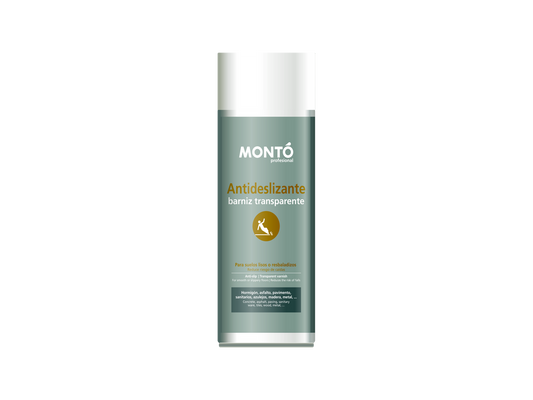 Spray Antideslizante Transparente | Montospray Barniz Mate | Para Suelos Húmedos (Madera, Azulejo, Metal) | Seguridad Anti-Caídas