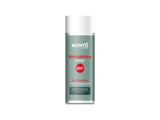 Spray Anticalórico Esmalte 600°C | Montospray para Hornos y Chimeneas | Resistente al Calor Extremo