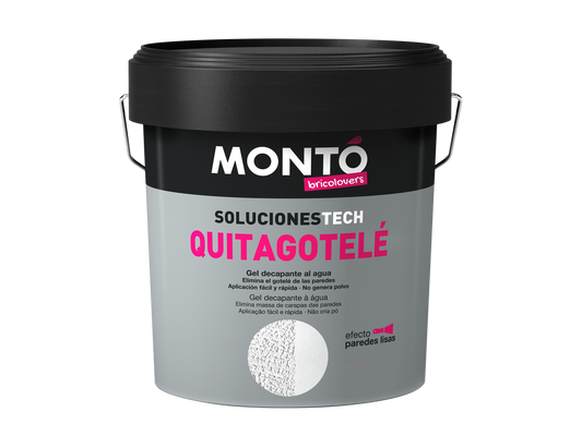 Quita Gotelé Bricolovers | Gel al Agua para Eliminar Gotelé | Decapante Interior/Exterior sin Polvo