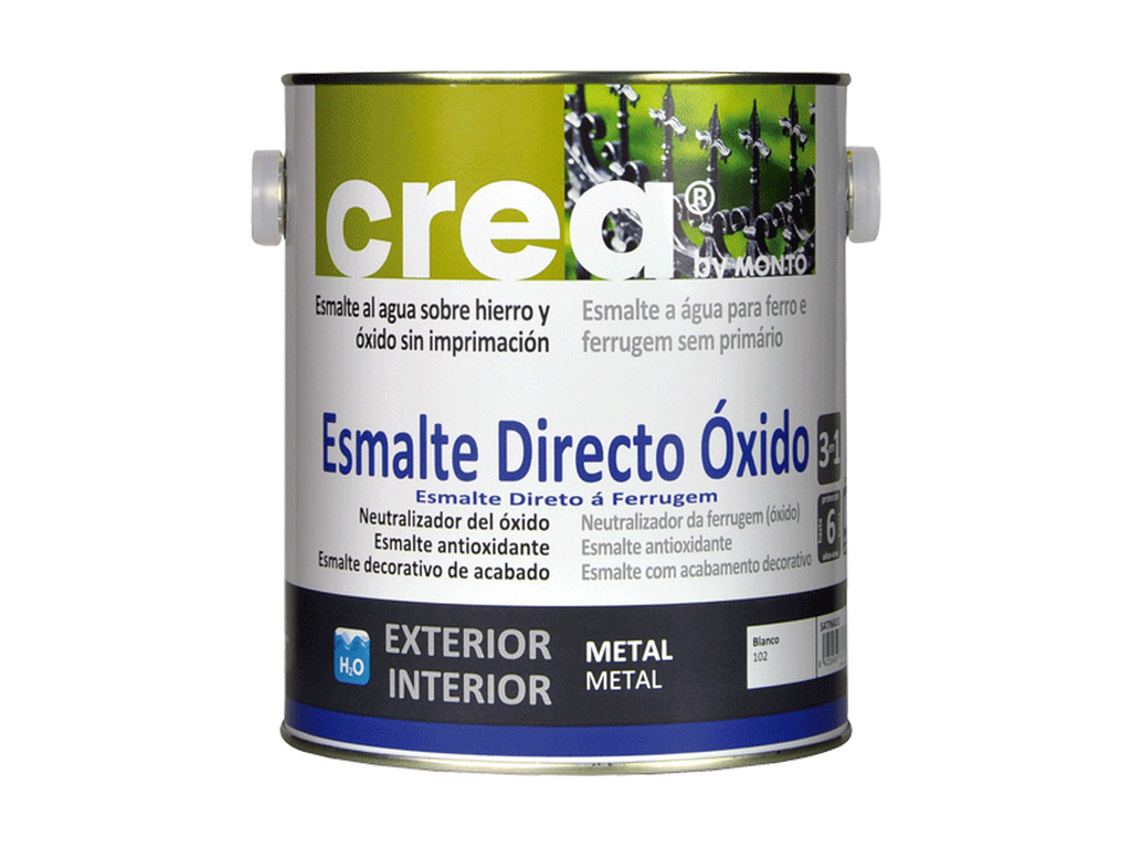 Esmalte al agua: Crea Esmalte Directo Oxido