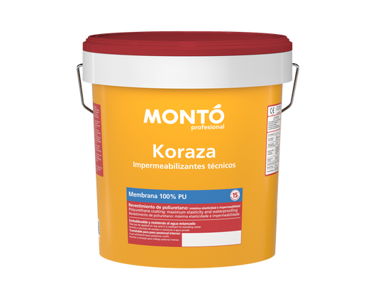 Koraza Membrana 100% PU | Membrana de Poliuretano al Agua para Terrazas y Cubiertas | Máxima Impermeabilización