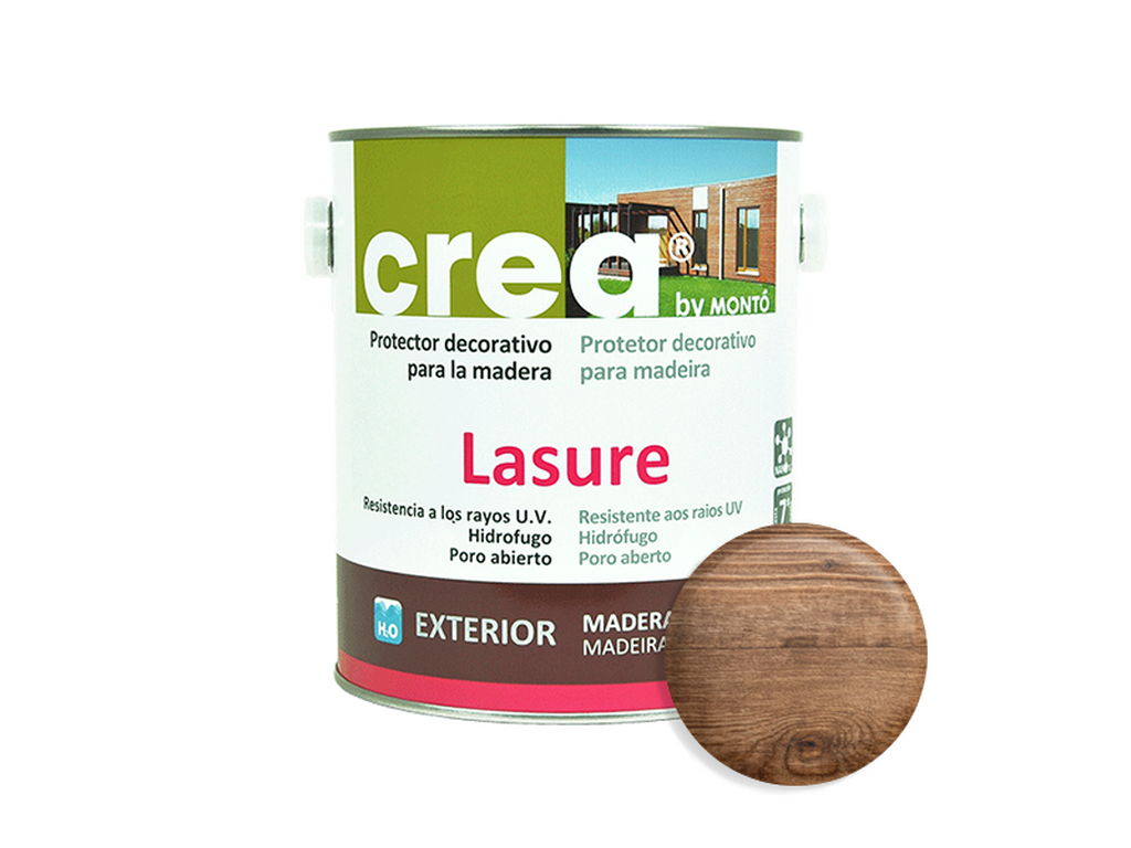 CREA LASURE SATINADO CASTAÑO 500ML & CREA LASURE SATINADO CASTAÑO 2.5L