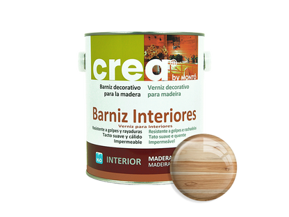 CREA BARNIZ INTERIOR BRILLO TECA 500ML & CREA BARNIZ INTERIOR BRILLO TECA 2.5L